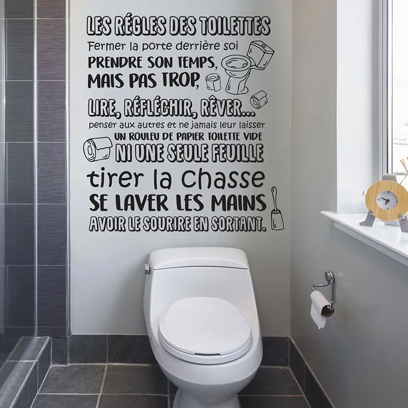 Stickers - Règles des Toilettes-0