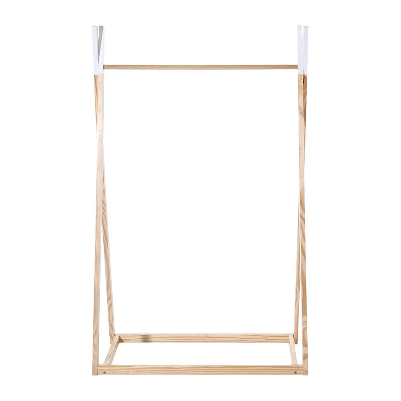 Penderie Enfant Tipi Blanc/Naturel - 78x126cm-2