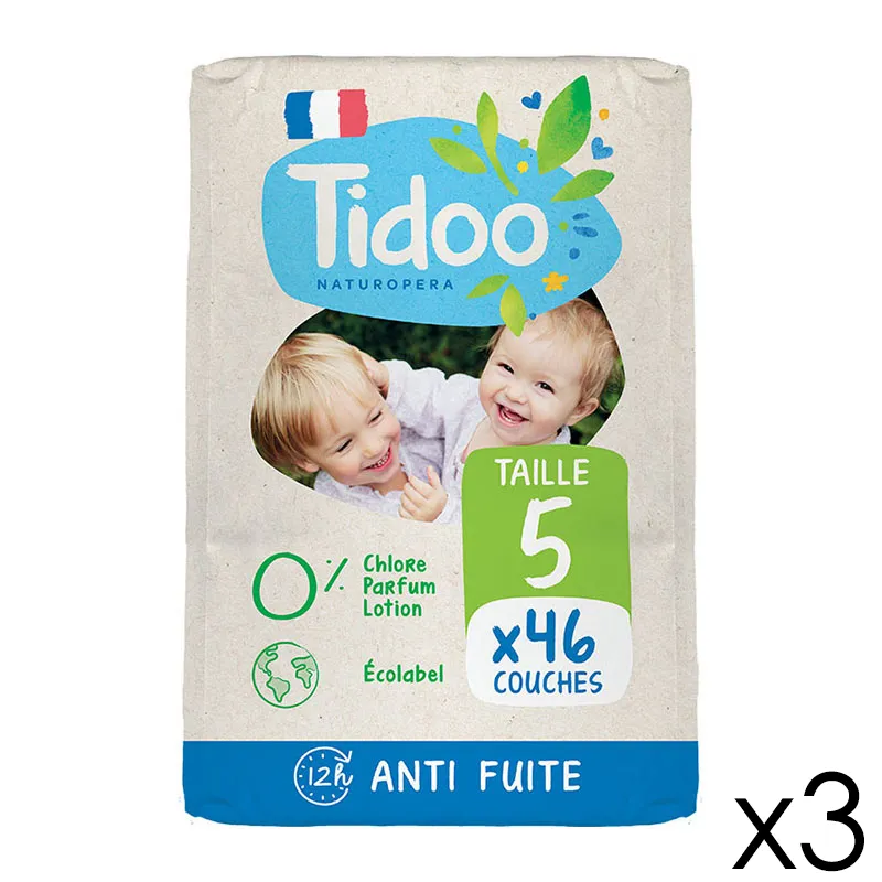 Couches Écologiques T.5/12-25kg - 3x46-0