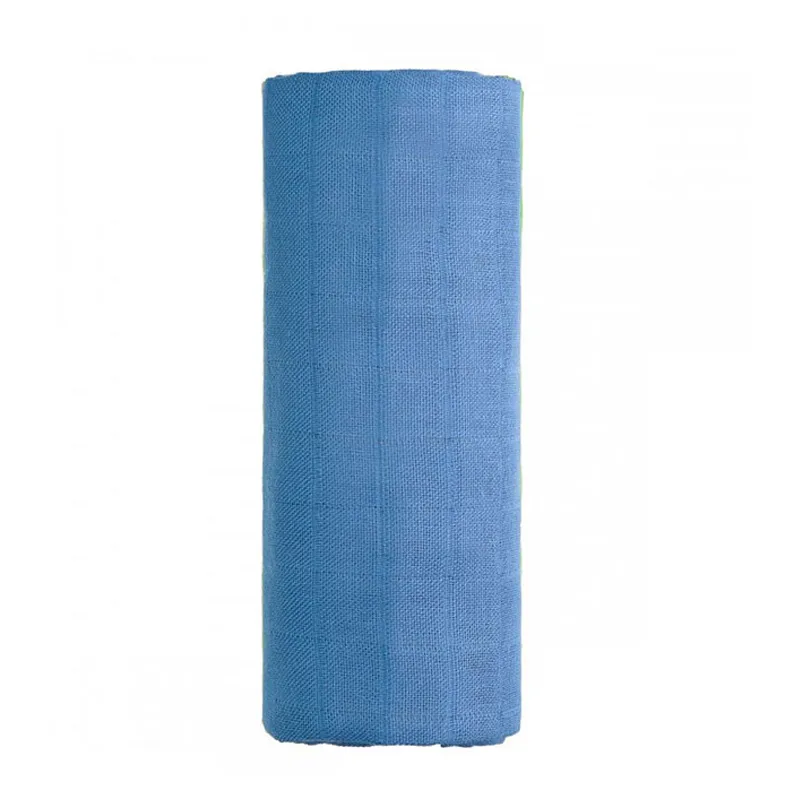 Lange Viscose Bambou Bio Bleu - 90x100cm-0