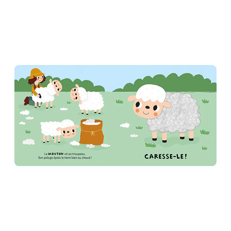 Coffret à toucher 2 livres Les animaux de la ferme - 0m+-2