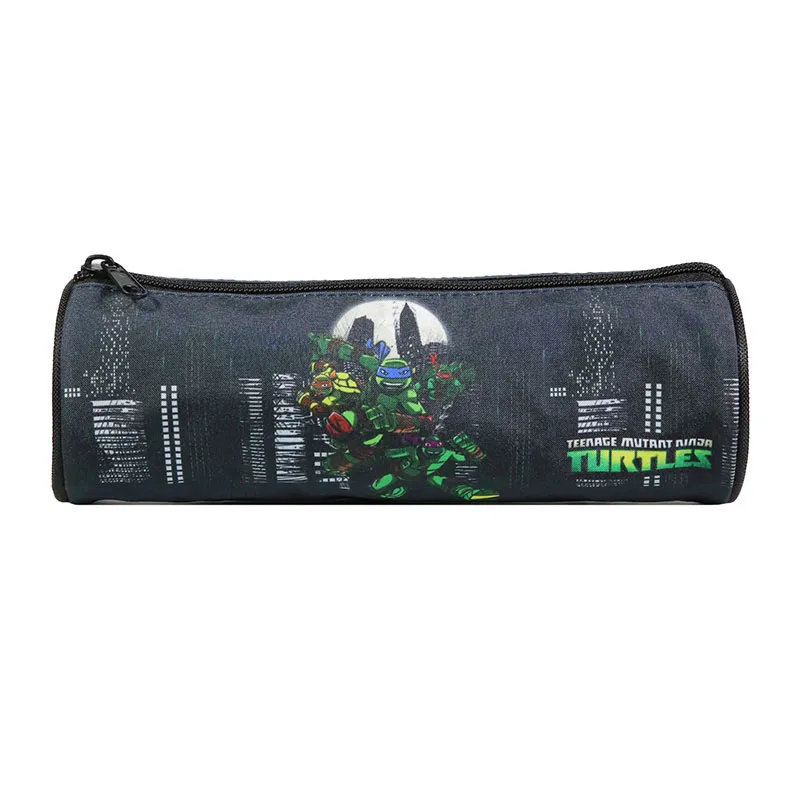 Trousse ronde Tortues Ninja Noir - 22x7cm-0