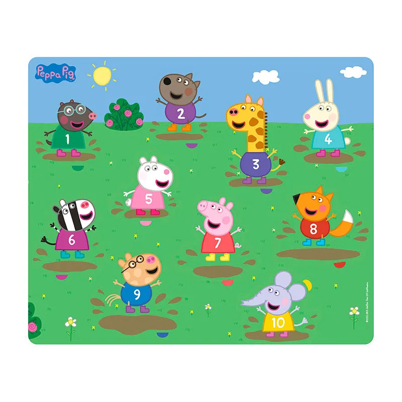 Puzzle en bois Peppa Pig 10pcs - 24m+-0