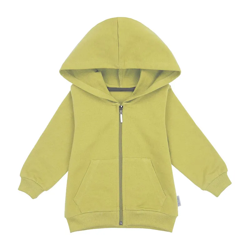 Veste zippée garçon Basic - Citron vert-0