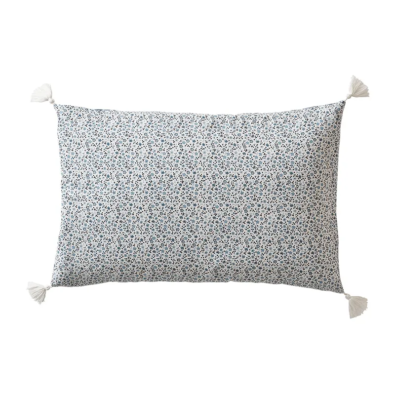 Parure 2pcs Coton caravane Bleu - 140x200cm-2