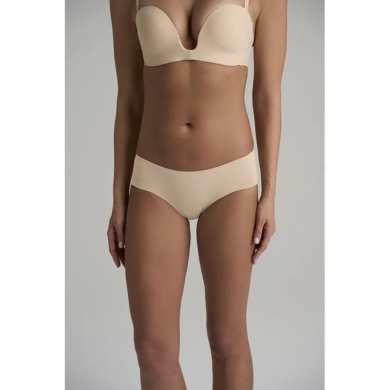 2 culottes en coton Hipster - Beige/Noir-5