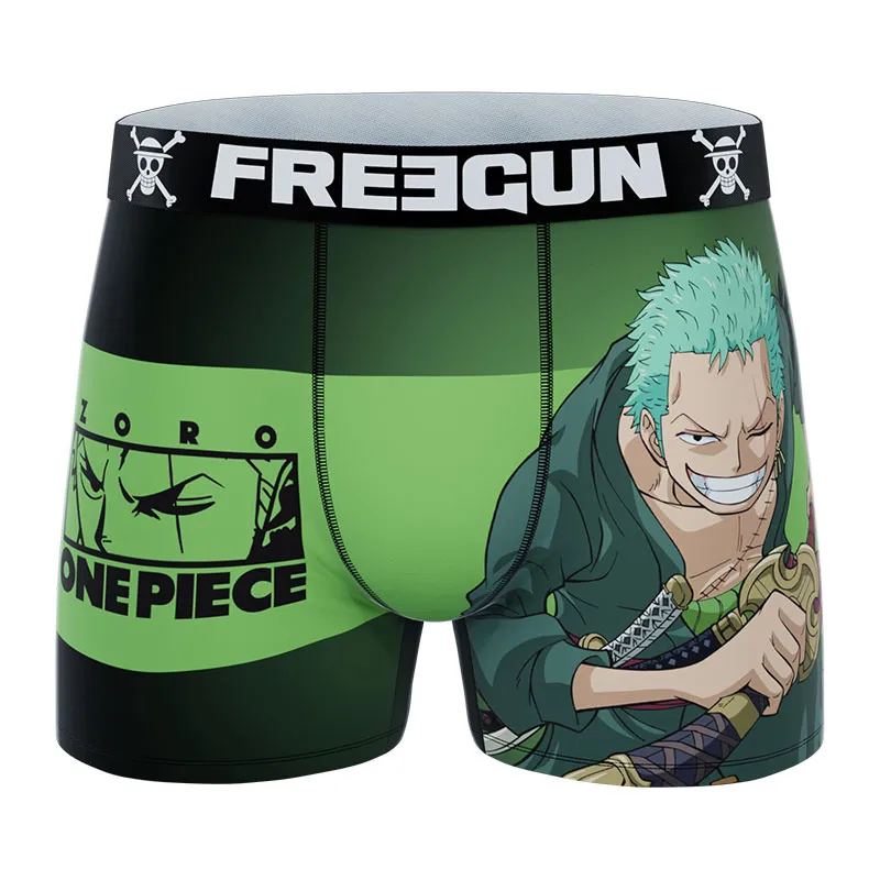 Lot de 5 boxers homme One piece  - Noir/Vert/Rouge/Jaune-3