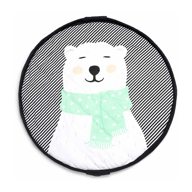 Sac à jouets/Tapis d'éveil 3en1 Ours Polaire - ø120cm - PLAY & GO-3