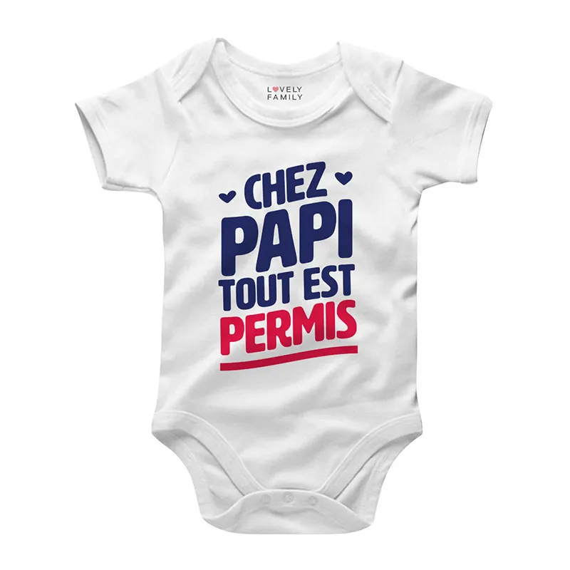 Body Chez papi tout est permis - Blanc-0