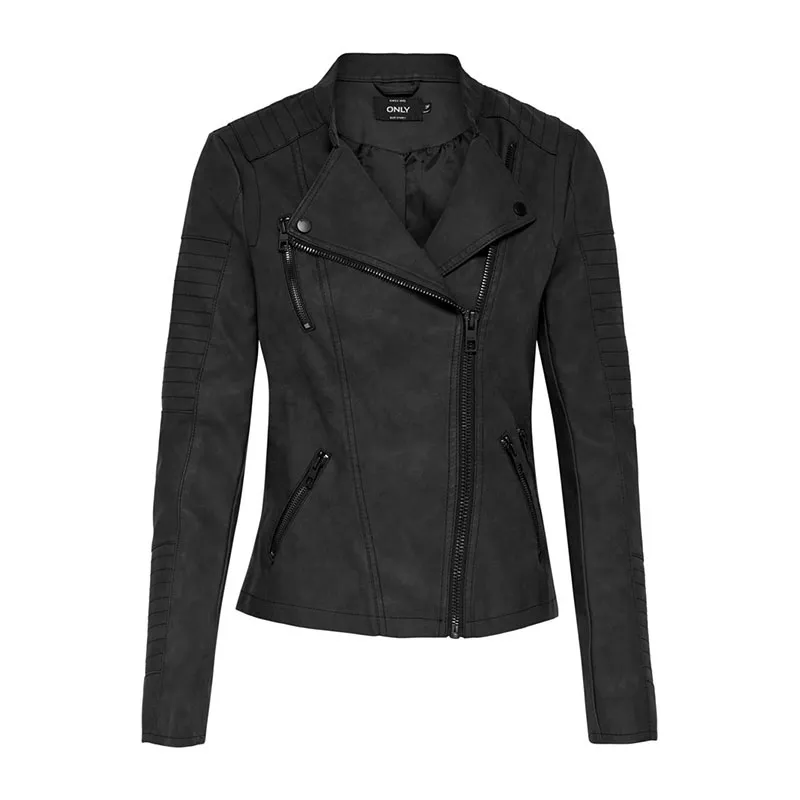 Veste similicuir Ava - Black-2