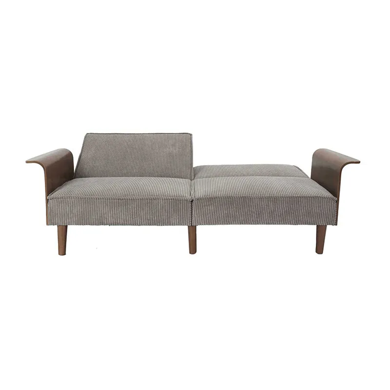 Canapé convertible Côtelé Scott - 90x205x83cm-3