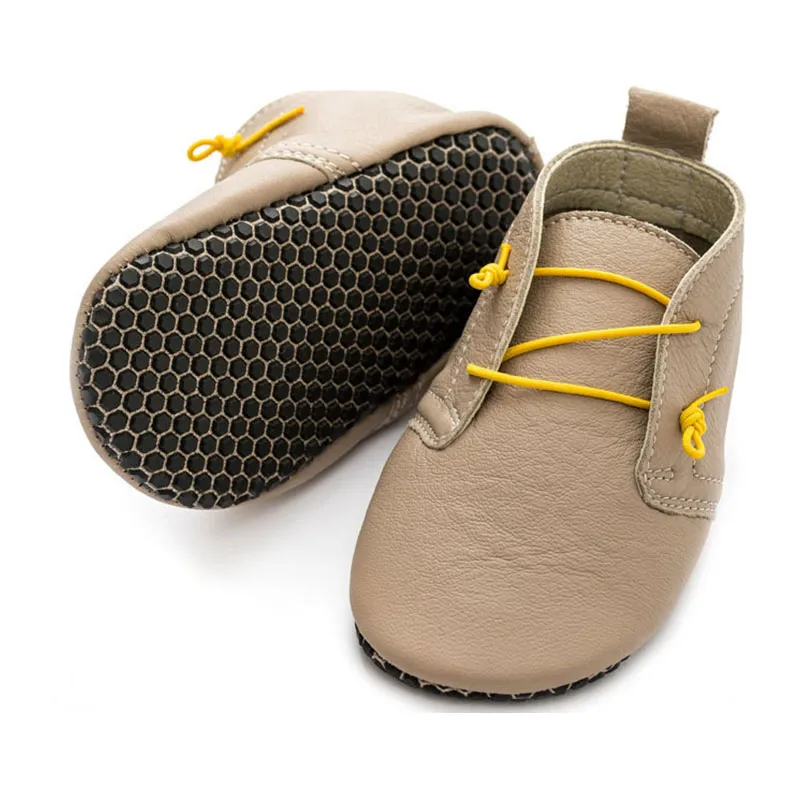 Chaussons souple Barefoot Cuir Basic II - Beige-2