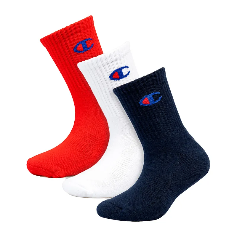 3 Paires de chaussettes Champion legacy - Marine/Blanc/Rouge-0
