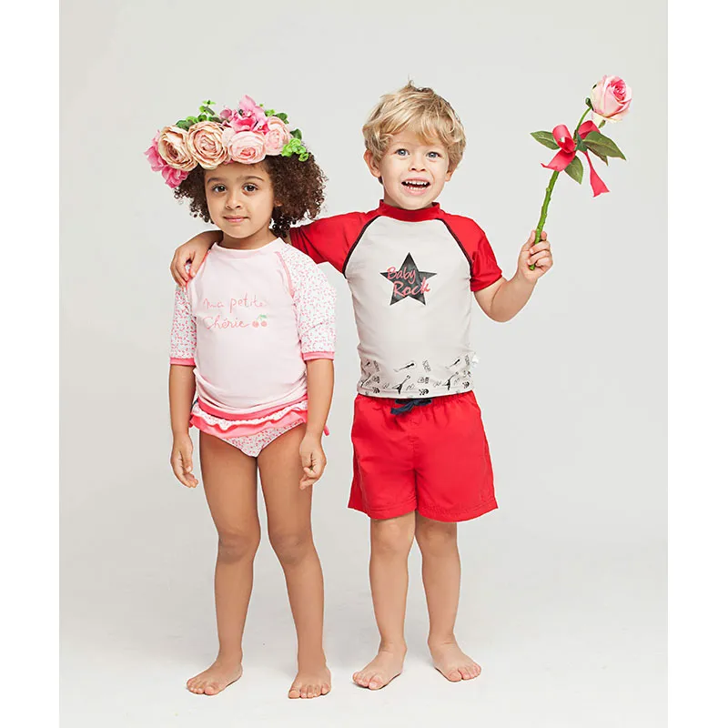 Combi MC Anti-UV Rouge/Blanc - Baby Rock Star-4