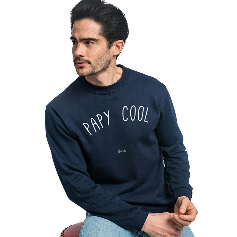 Sweat Homme Papy cool - Navy-0