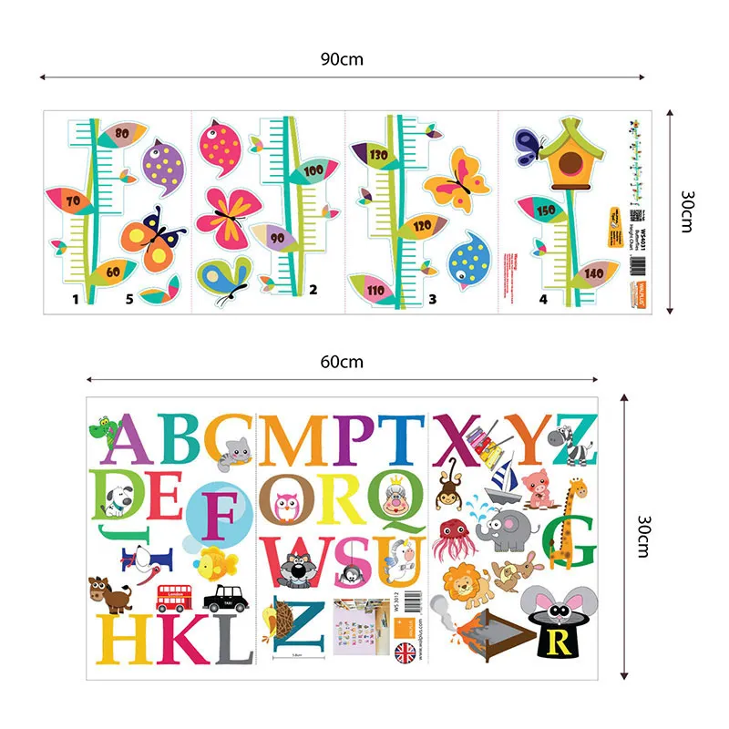 Stickers Toise - Alphabet et animaux-3