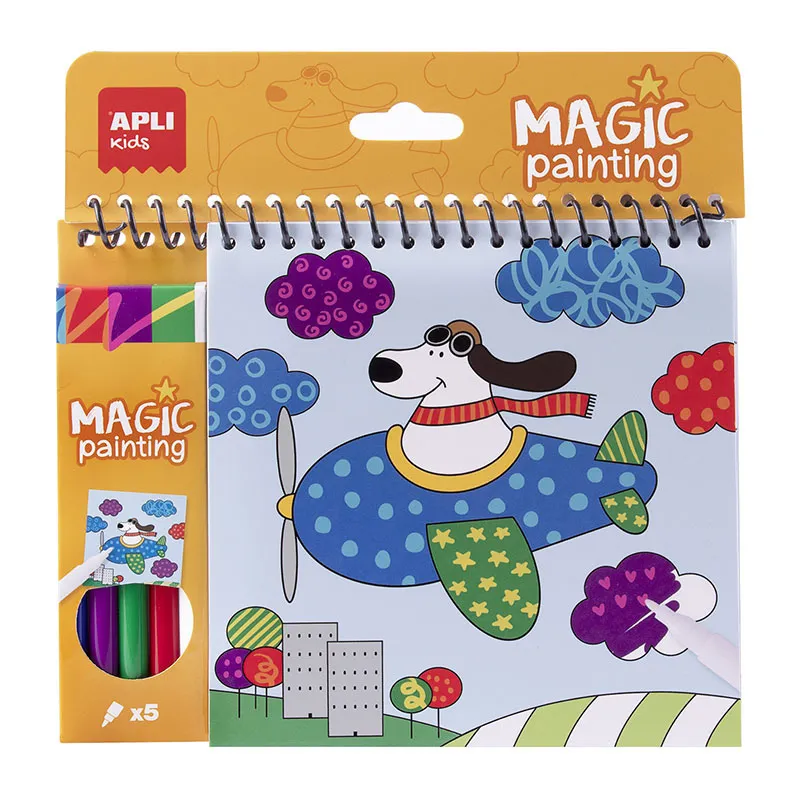 Bloc de coloriage Magique + feutres Animaux - 36m+-0