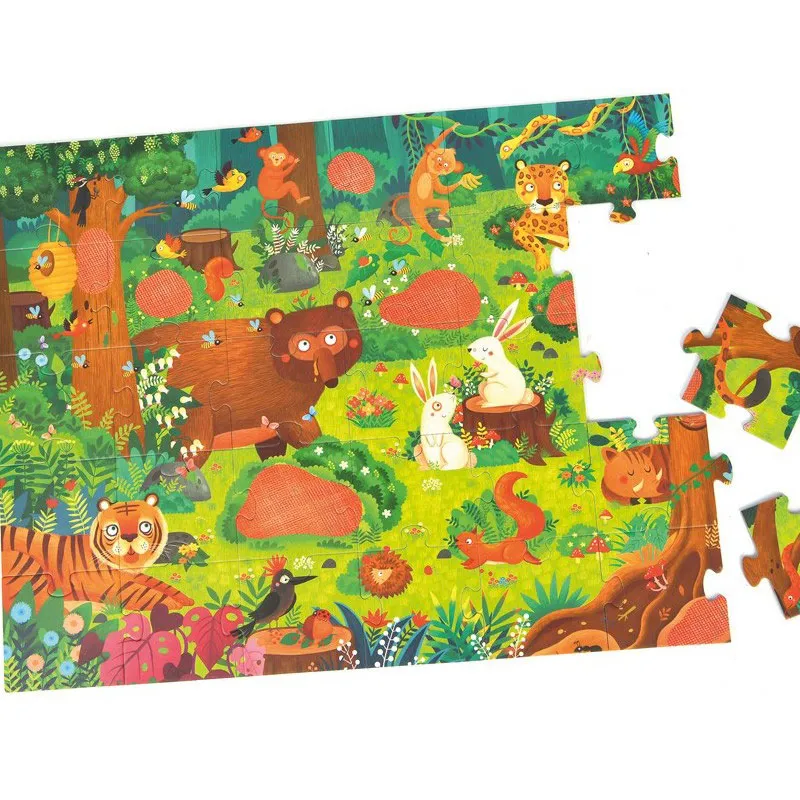 Puzzle Detective forêt 42pcs - 36m+-2