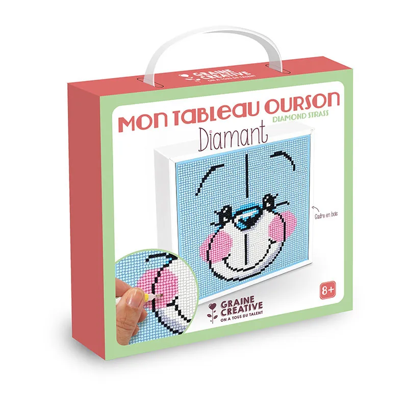 Kit créatif Tableau Diamant Ourson - 8+-1