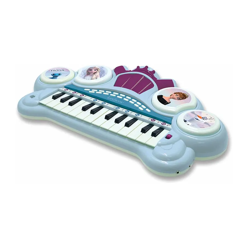 Clavier électronique avec micro & siège Reine des Neiges - 36m+-2