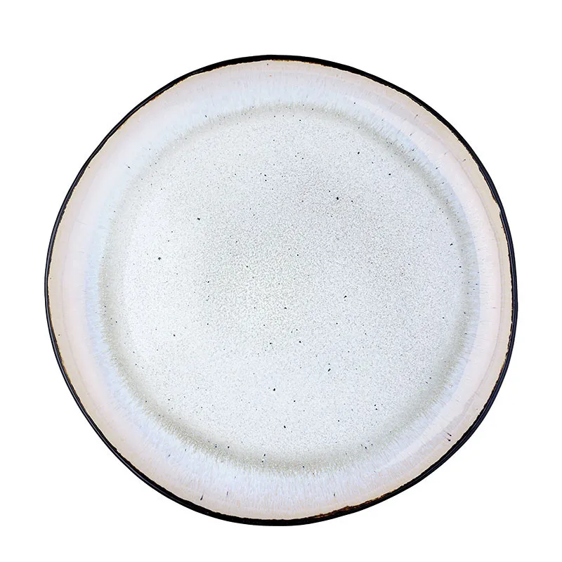 2 Plats de service Iris Blanc ivoire - Ø32cm-3