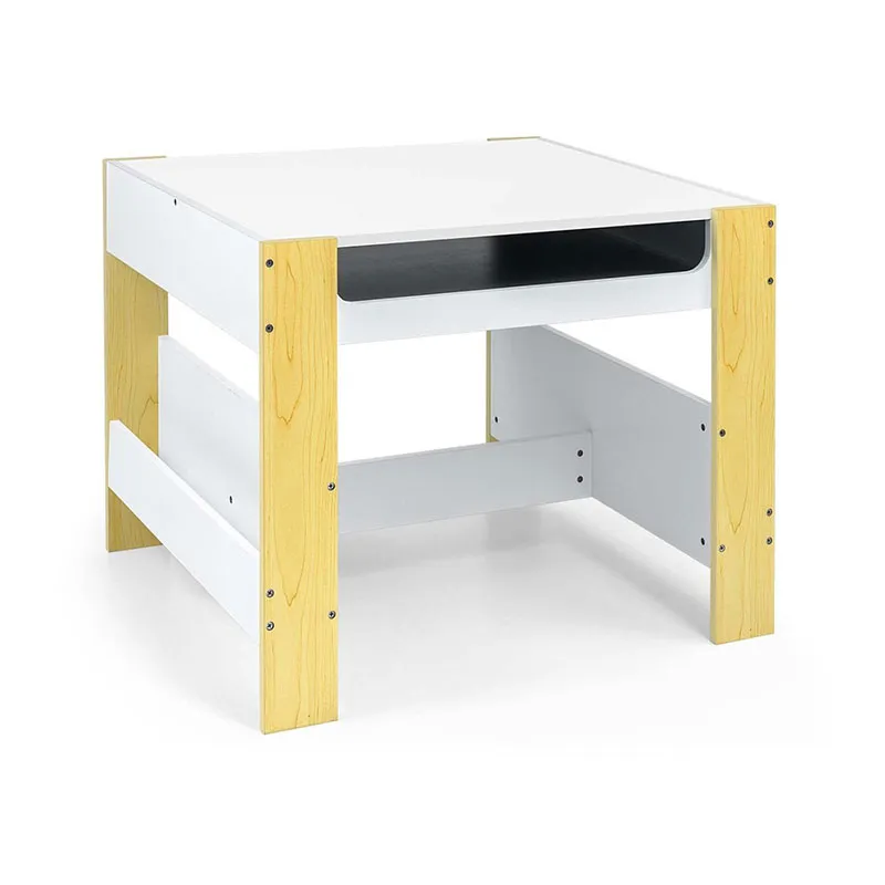Table + 2 Chaises Sven Naturel/Blanc - 24m+-13