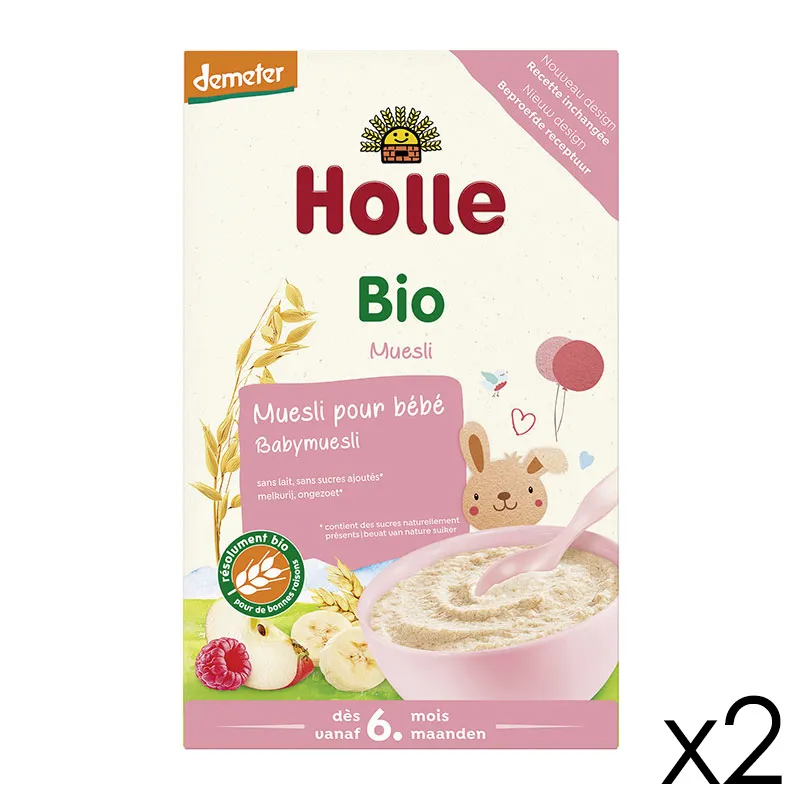 2x250g Muesli Bébé BIO - 6m+-0