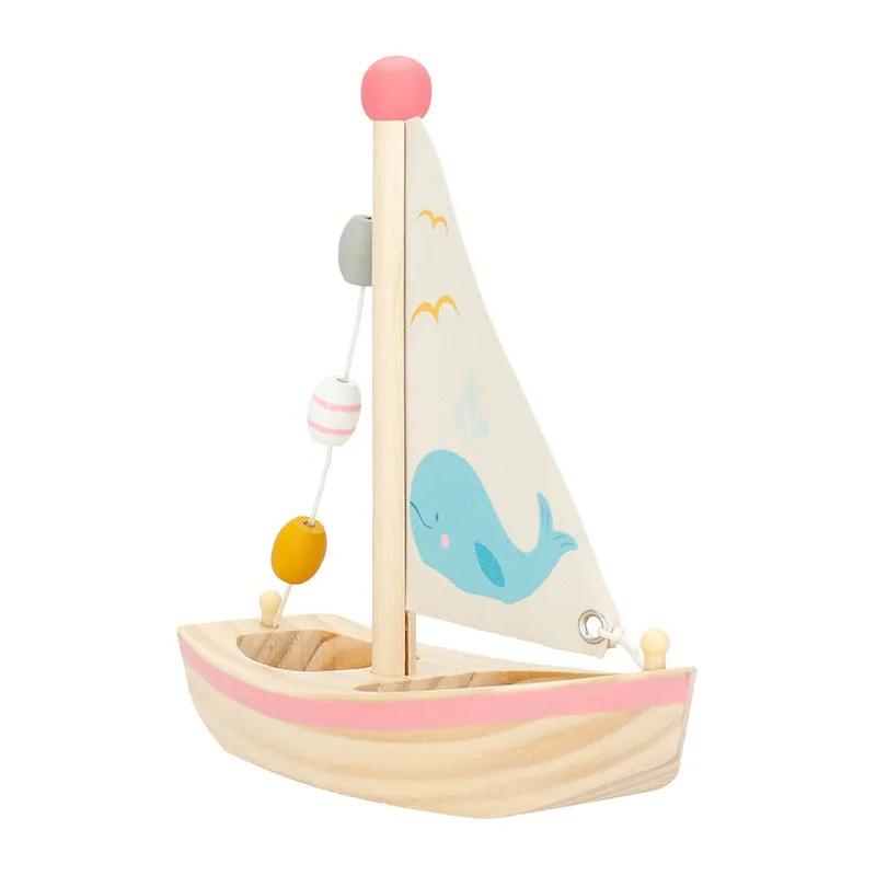Jouet de bain bois Grand Voilier - 24m+-2