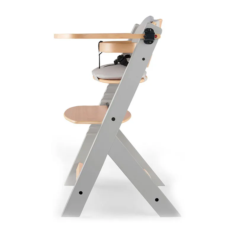 Chaise haute Enock + coussin Gris - 6m+-3