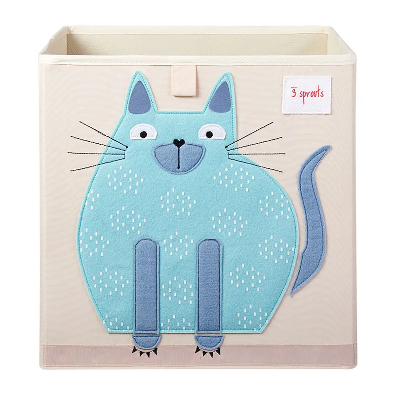 Cube de rangement jouets Chat - 33x33cm-1