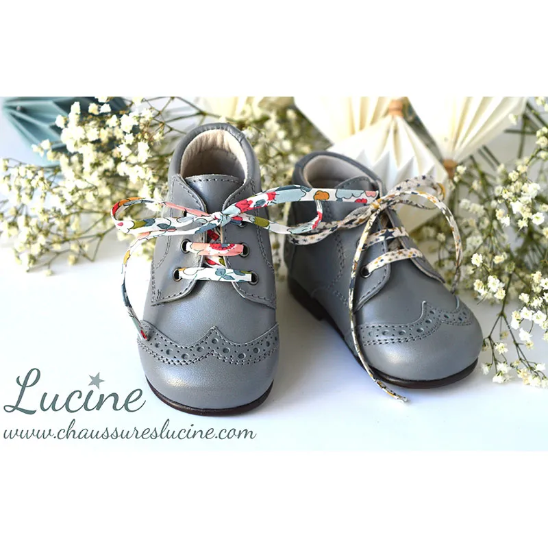 Chaussures Bottillons Adonis Bout golf - Cuir Gris clair-1