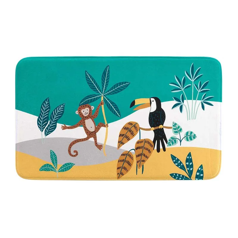 Tapis rectangle Jungle Story - 45x75cm-0
