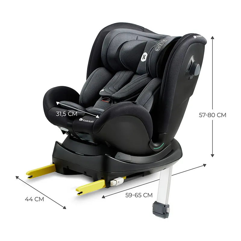Siège-auto XRIDER i-Size/Isofix 40-125cm - Noir-3