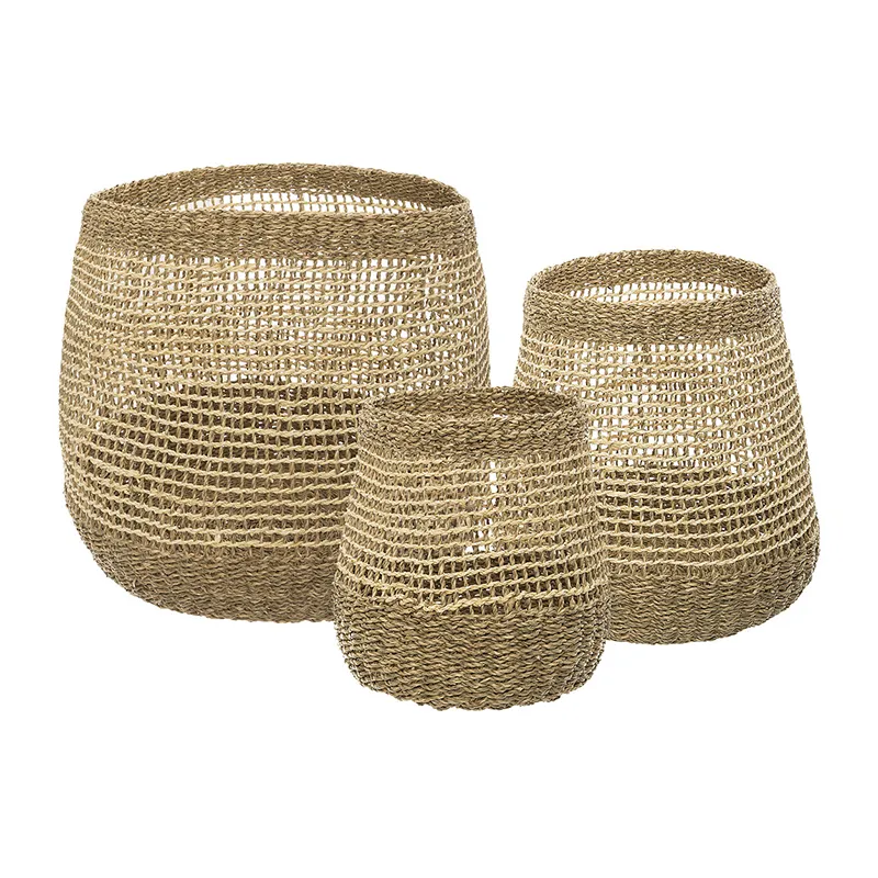 3 Paniers ronds ajourés - 26/34/45cm-4