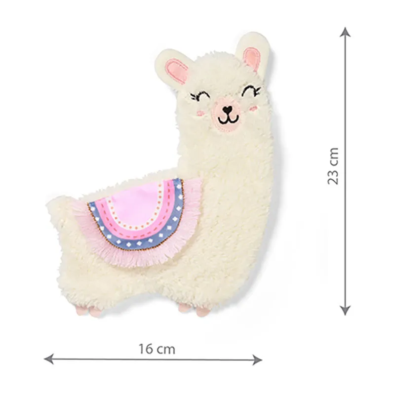 Peluche plate Lama Lulu Rose - 0m+-2