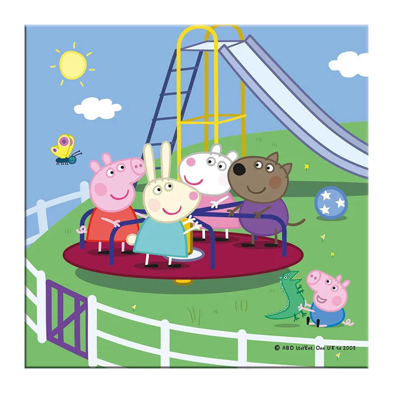 3 Puzzles 55pcs Peppa Pig en vacances - 5+-1
