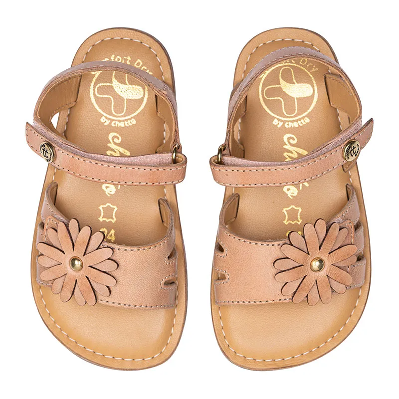 Sandales Barefoot Fleur Délicate - Rose-4