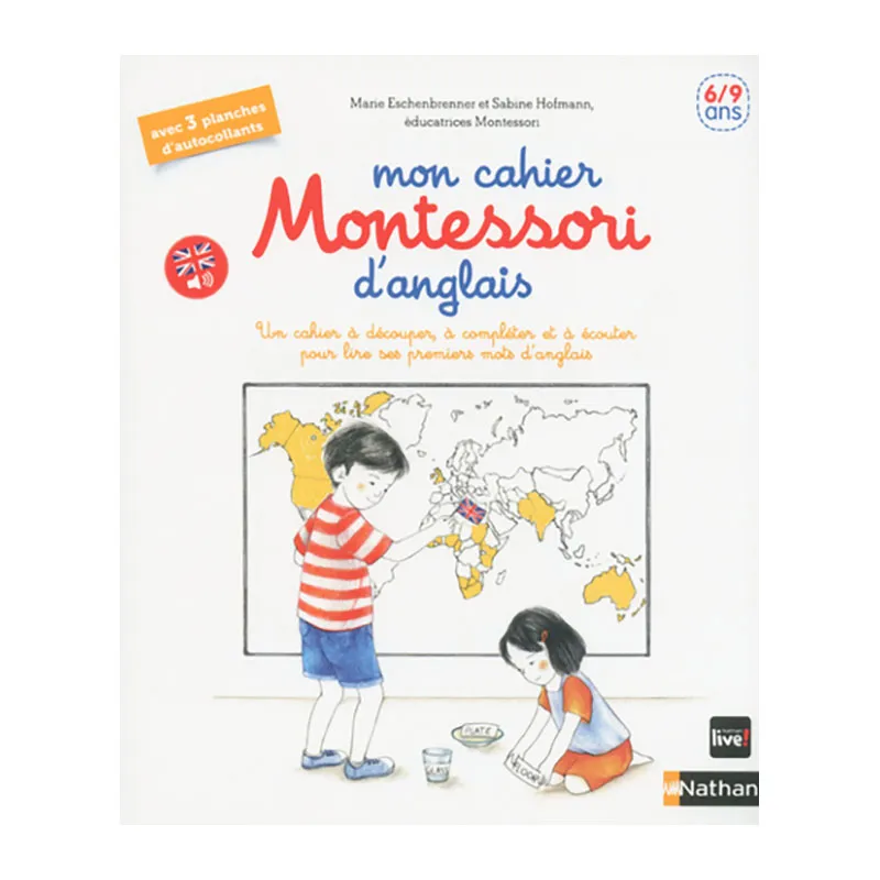 Mon cahier Montessori d'anglais - 6+-0