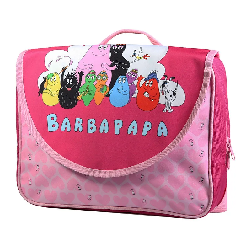 Cartable maternelle Barbapapa Rose - 32x25cm-1