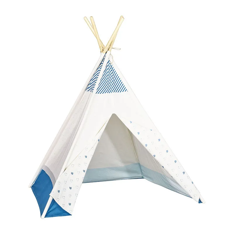 Tipi Blue baleine - 160x110x110cm-0