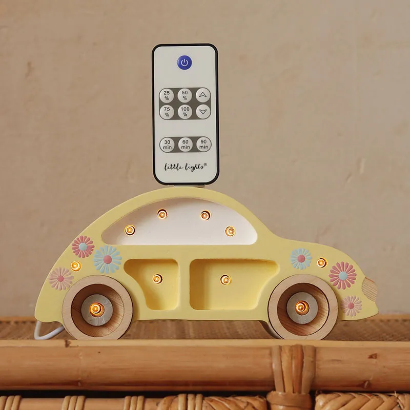 Lampe Veilleuse Voiture Coccinelle Tournesol - 10x20,5x5,5cm-0