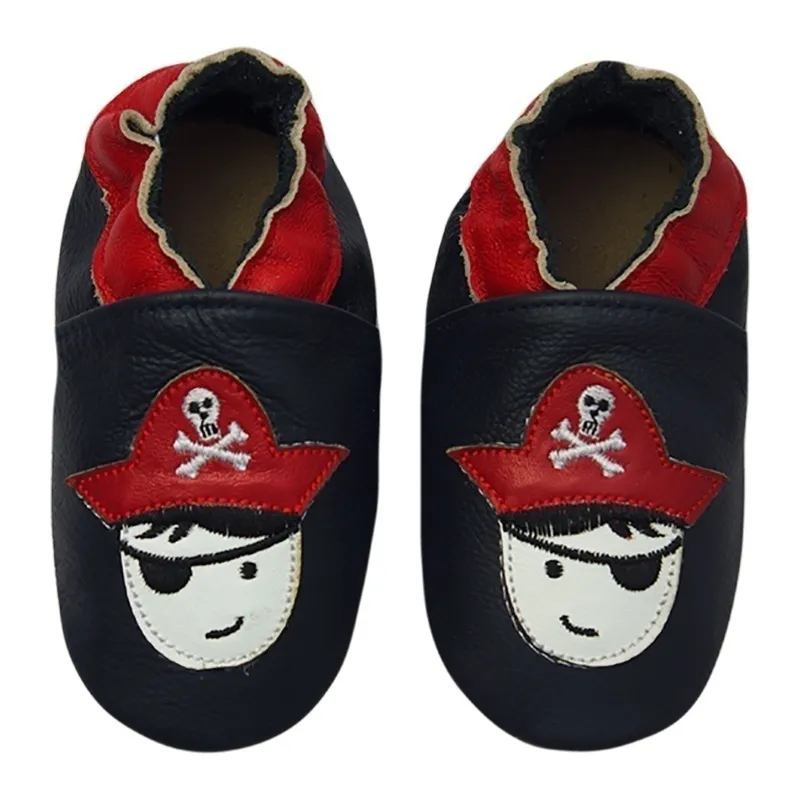 Chaussons cuir ClassicZ Capitaine Hook - Marine-0