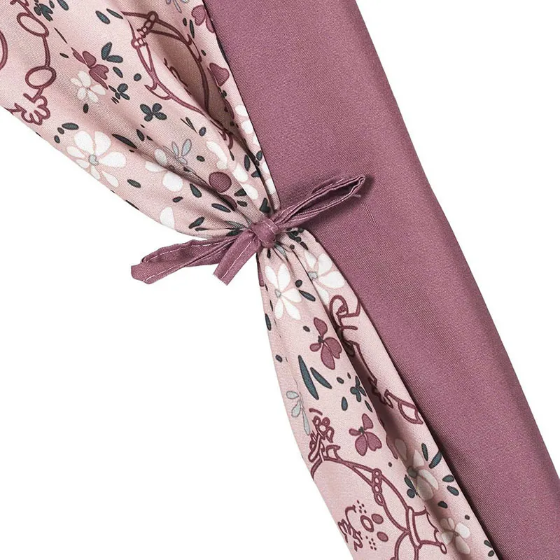 Tipi Madame Princesse Rose/Bois - 120x120x160cm-6