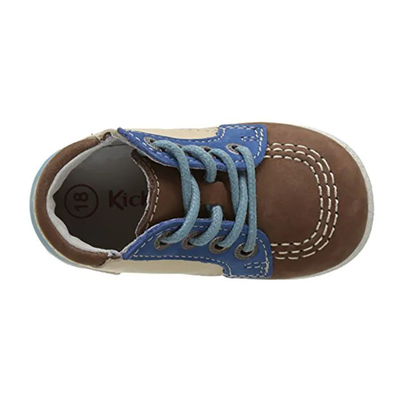 Bottillons Babystan - Beige/Bleu-4