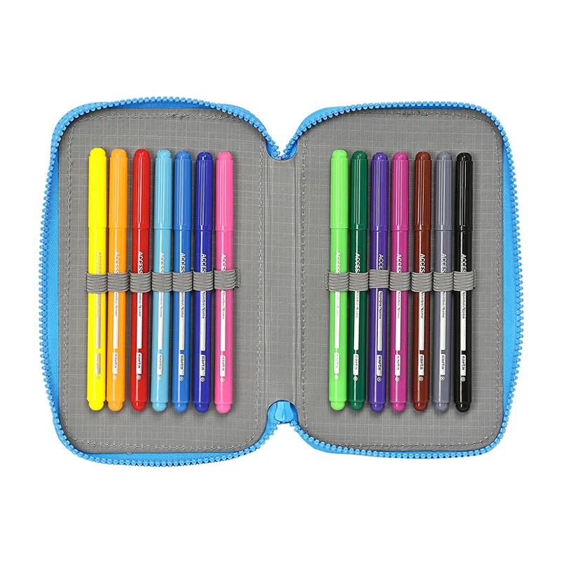 Trousse double + Access 28pcs. Pyjamasques - 12,5x19,5cm-4