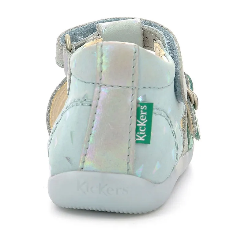 Sandales Bigkro - Bleu clair Plumetis-4