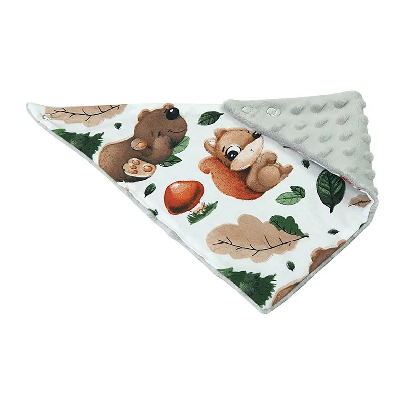 Bavoir bandana enfant Minky Woodland - 43x21cm-1