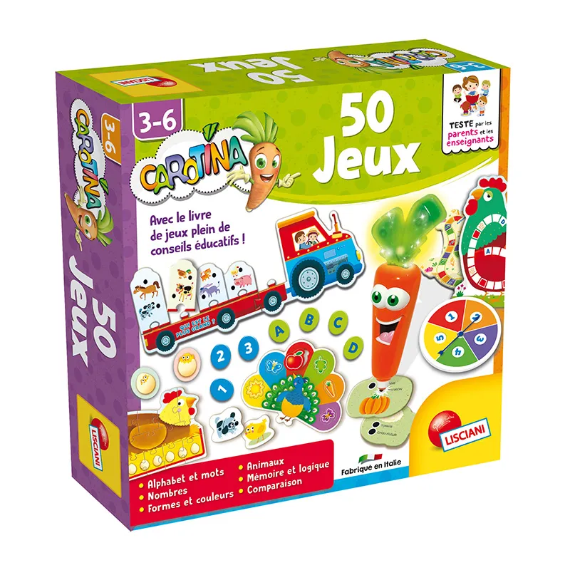Laboratoire 50 jeux Carotina Super - 36m+-0