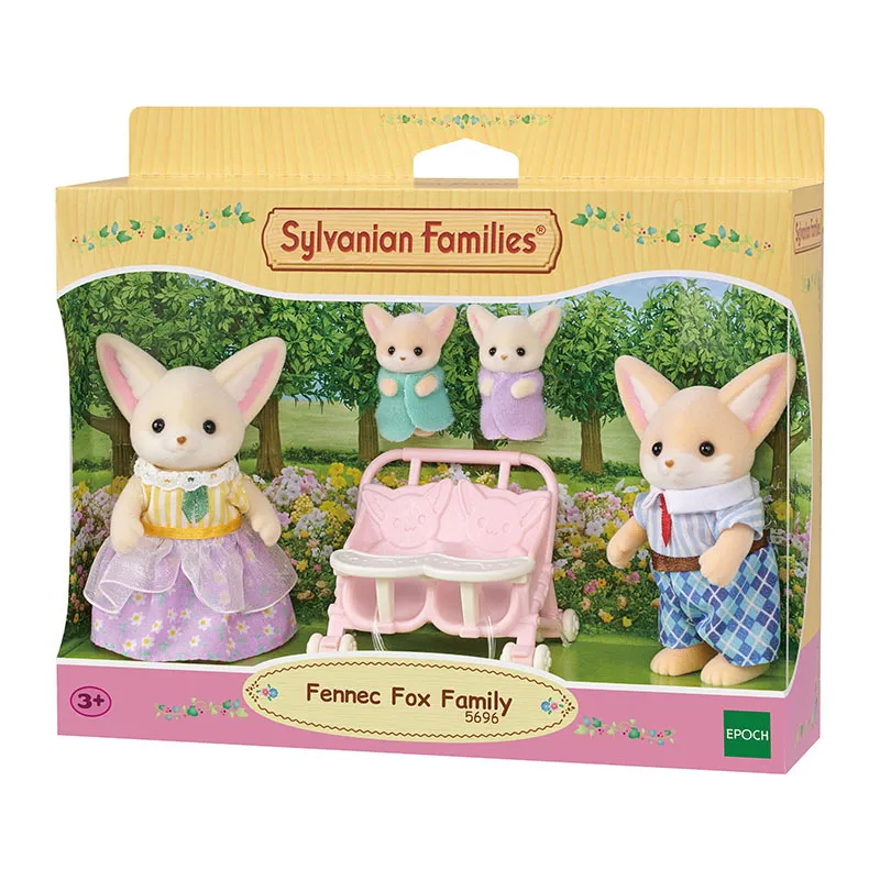 Famille Fennec & poussette double - 5pcs-7