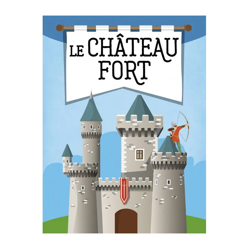 Livre + puzzle 3D Le château fort - 6+-2